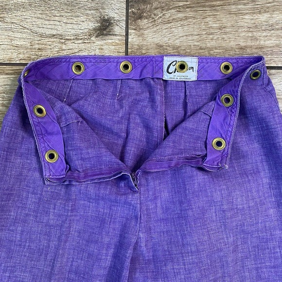 Vintage Purple Flare Skater Pants - Picture 3 of 9